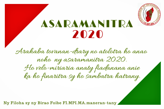FIARAHABANA SY FIRARIAN-TSOA ASARAMANITRA 26 JONA 2020
